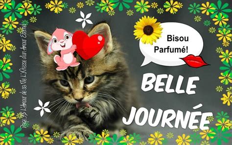 Bisou Parfumé! Belle Journée #bonnejournee chat lapin coeur bisou | Belle journee, Encore lundi ...