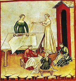 TRAMA E ORDITO - il blog della moda: Tacuinum sanitatis (La bottega di un sarto) Medieval ...