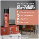 Buy Asian Paints EzyCR8 Apcolite Enamel Paint Spray - Black, Fast Drying, Multi-Surface Use On ...