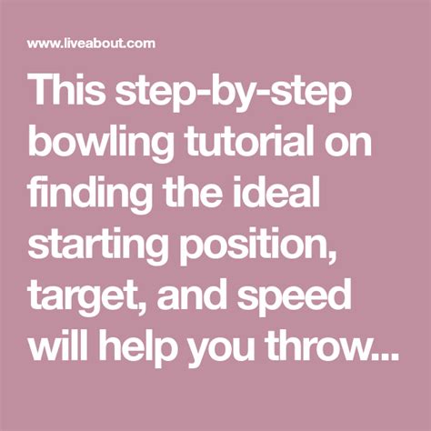 Throw More Strikes and Pick up More Spares in 6 Easy Steps | Bowling tips, Bowling, Strike