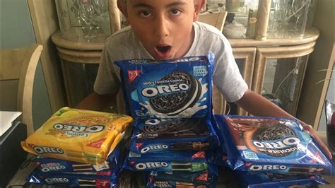 Oreo Challenge!10 Flavors! - YouTube