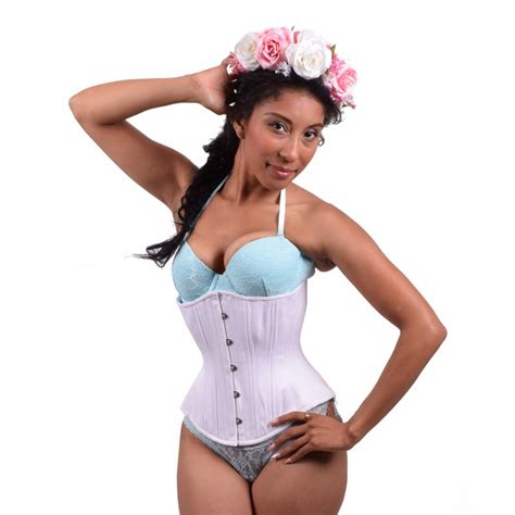 Hourglass White Dyeable Cotton Corset – Lucy's Corsetry