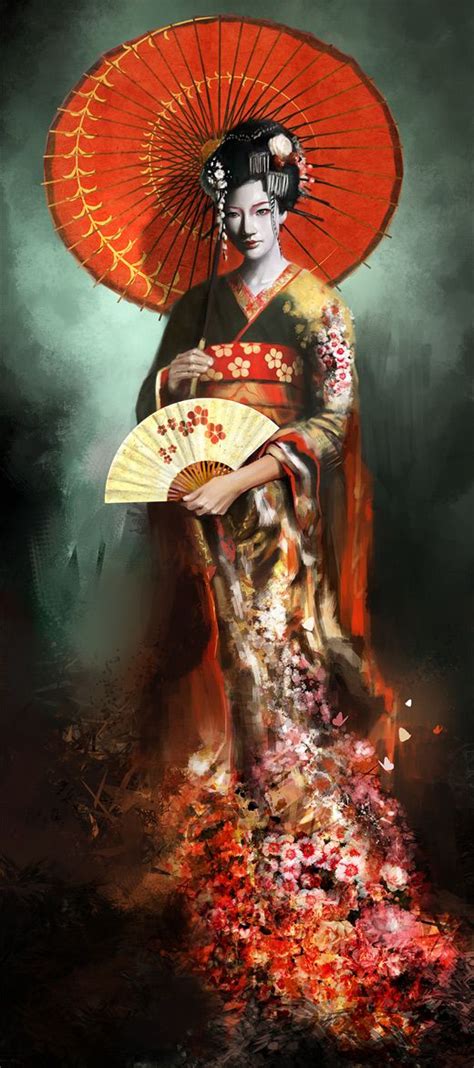 25 Beautiful Examples of Geisha Artworks | Naldz Graphics | Geisha artwork, Geisha art, Geisha ...