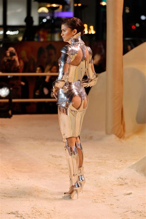 Zendaya Wears Mugler Cutout Robot Suit for Dune: Part Two World Premiere