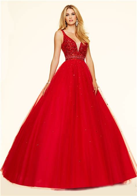 Deep Red Ball Gown | donyaye-trade.com