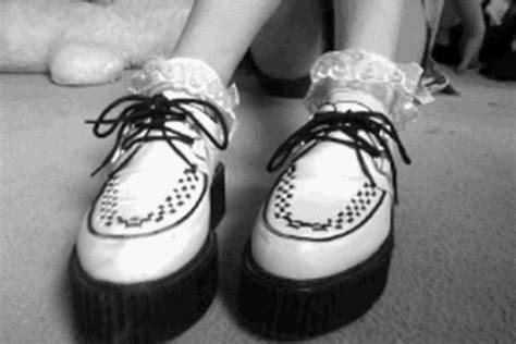 platform shoes pastel goth gif | WiffleGif