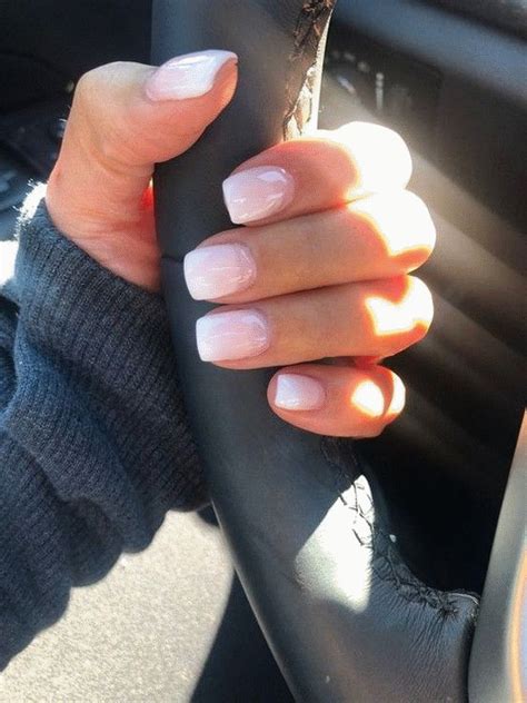 Baby boomer nails, aka French ombre or French fade nails, have been blowing up online. | Short ...