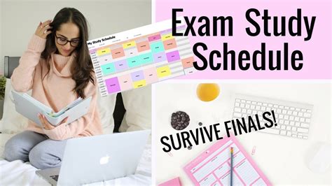 How To Study For Finals | Exam Study Schedule Tips! No partying | Study ...