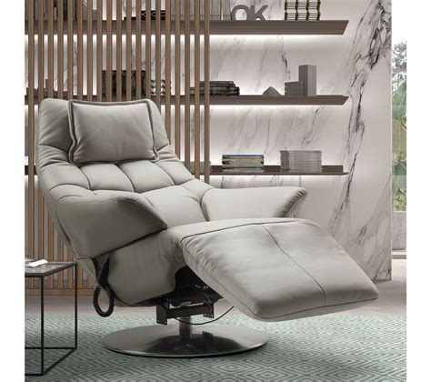 Fauteuil Relax Electrique Cuir Gris - Radona - Fauteuil BUT