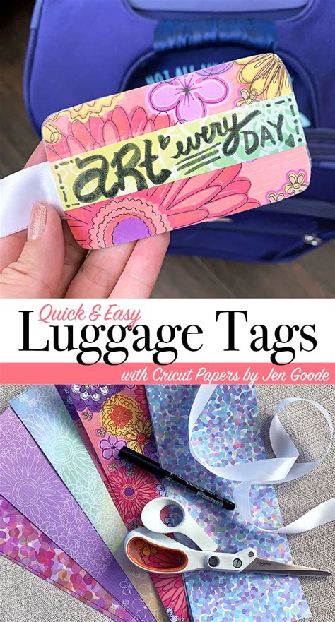 Easy DIY Luggage Tags - 100 Directions