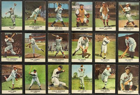 Lot Detail - 1961 Golden Press Baseball Hall of Fame Trading Cards ...