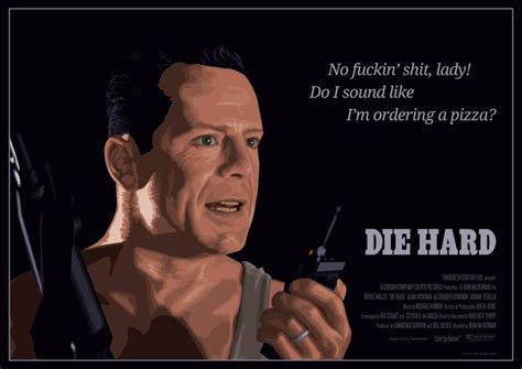 Die Hard (1988) | Movie quotes, Quote posters, Die hard