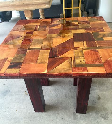 Scrap wood end table Wood End Tables, Diy Wood, Wood Furniture, Eddie, Andy, Diy And Crafts ...