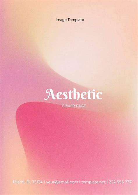 Free Aesthetic Cover Page Image - Edit Online & Download | Template.net