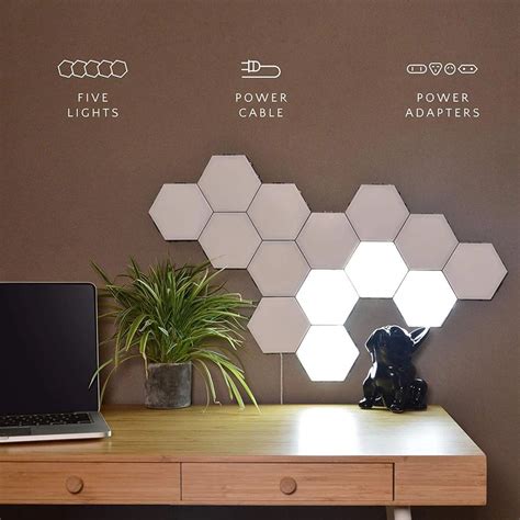 Aliving - Touch Sensitive Modular LED Hexagonal Wall Lamps - Buy Now – ALiving | Kreative ...