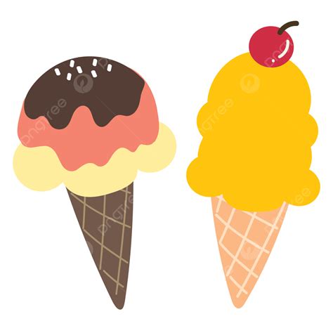 Ice Cream Cone Clipart Transparent Background, Cute Ice Cream Cone Cartoon, Cute, Cartoon, Ice ...