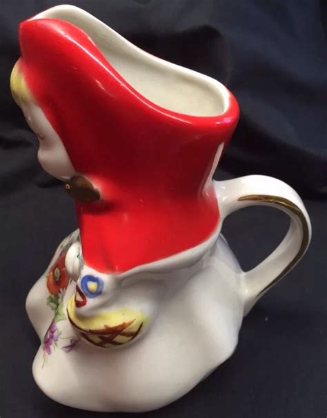 Hull Pottery, Little Red Riding Hood, 1943-57. Milk pitcher, 8". Made by Regal China under Hull ...