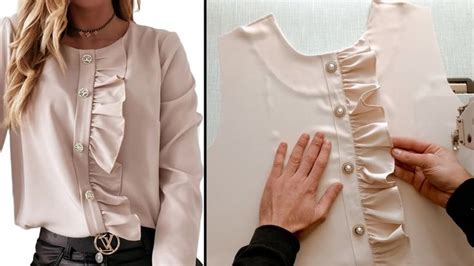 ️ Sewing tutorials. The best way to sew a beautiful collar with ruffles | Collars for women ...