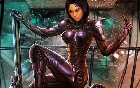 Sci-Fi Fantasy Babes | Alpha Coders | Wallpaper Abyss Sci Fi Cyborg ...