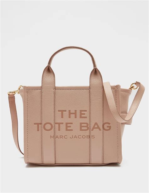 The Marc Jacobs The Leather Tote Bag Small Artisan Gold In Grain ...