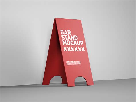 Free Bar A-Stand Mockup • graphicfriend.com