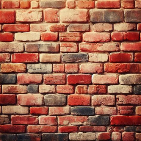 Vintage Bricks Wall Background Clay Bricks Wall Background Stock Illustration - Illustration of ...