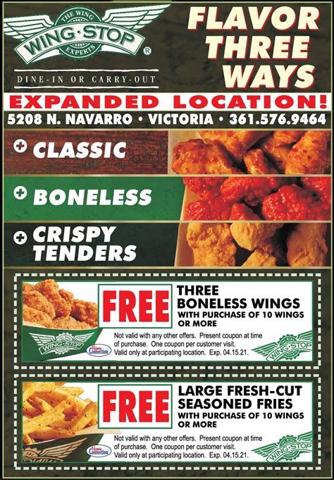 It's All About the Flavor! Get Your FREE Wings from the Wings Specialists at Wingstop in ...