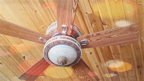 Western ceiling fan installed and it looks beautiful! | Ceiling fan, Ceiling, Beautiful