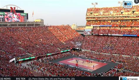 92k Fans Pack Nebraska Football Stadium For Women's Volleyball Game ...