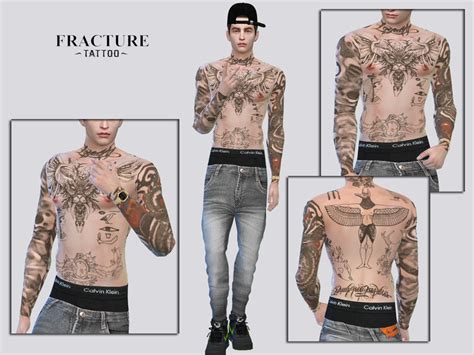 The Sims Resource - Fracture Tattoo