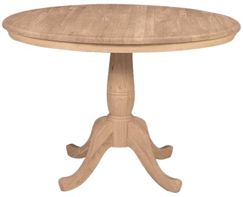 Round Pedestal Table Solid Wood Round Pedestal Dining Table [WW-T-42RT ...
