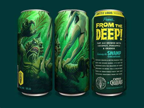 Bottle Logic Campy Creatures From The Deep Tart Ale | Beer packaging design, Beer label design ...