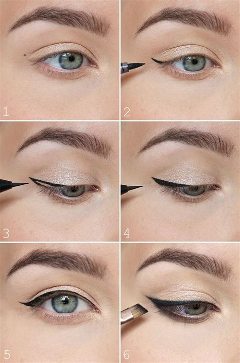 The most easiest way to do a winged eyeliner