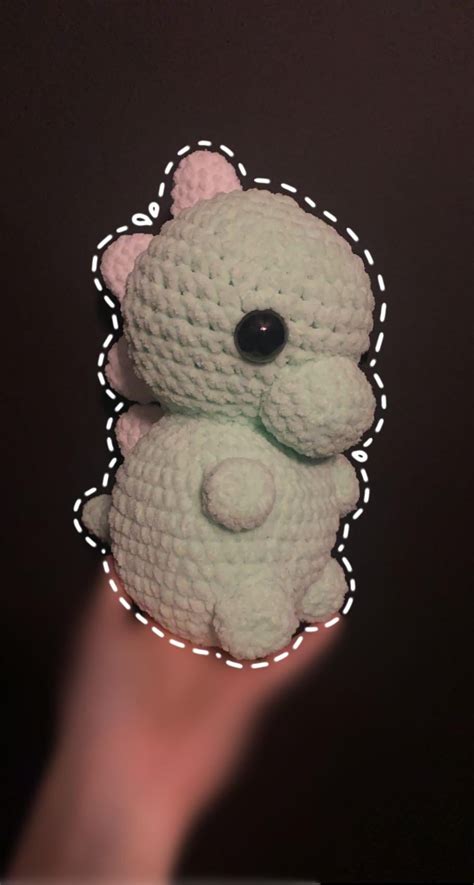 I present to you, a Dino plushie 🥺 : r/crochet