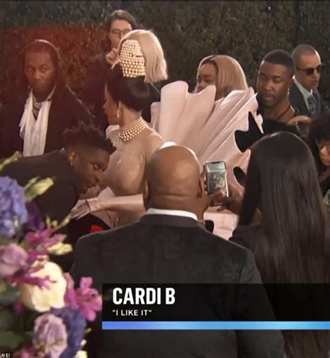 Cardi B and Offset go tongue-to-tongue on the Grammys red carpet ...