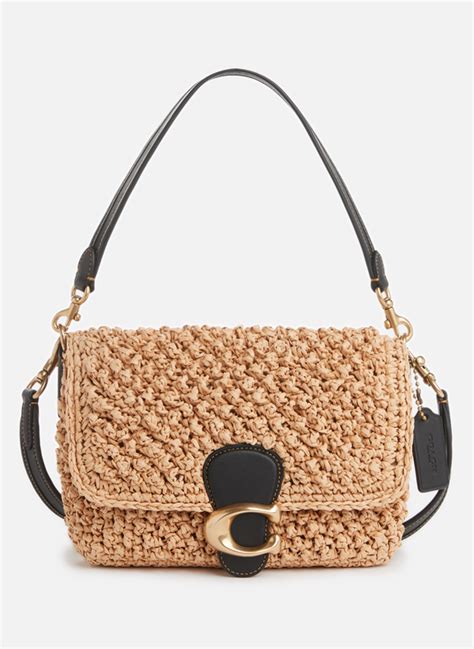 SOFT TABBY STRAW BAG - COACH for WOMEN | Printemps.com