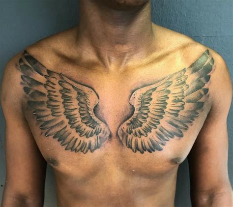 Wing Chest Tattoo