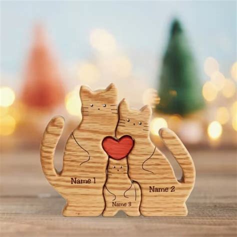 Wood Cat Puzzle - Etsy