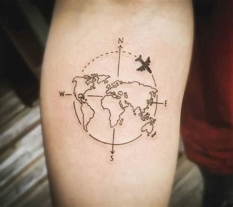 101 Amazing World Map Tattoo Designs You Need To See! | Outsons | Men's Fashion Tips And Style ...