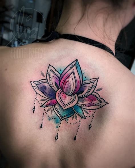 Tatuaje: Flor de Loto Acuarelas - Tatuajes para Mujeres | Acuarelas ...