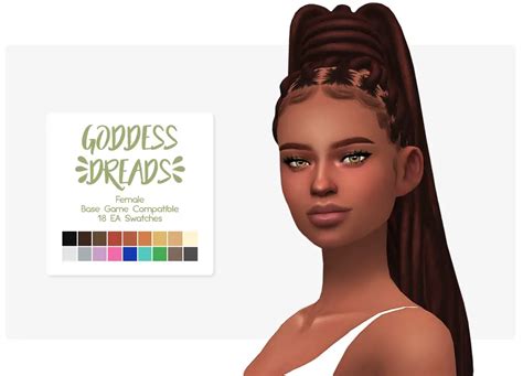 Sims 4 Hairs ~ Nolan Sims: Goddess Dreads hair retextured