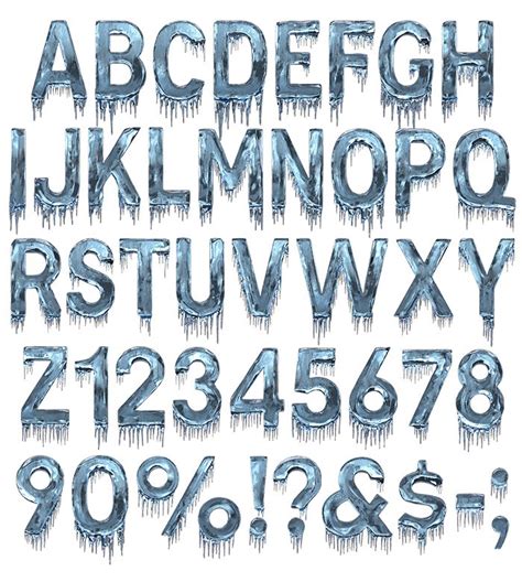 Buy Ice Cold Font, Beautiful Frozen Typeface Perfect For Winter | Typeface, Winter fonts, Ice ...