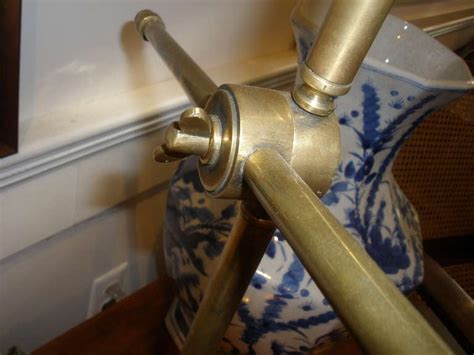 Nautical Brass Adjustable Desk Lamp, Mid-Century at 1stDibs | nautical desk lamps, harp lamp shades
