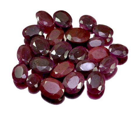 302ct /23pcs Natural Red Ruby Faceted Loose Gemstones Wholesale Lot ...