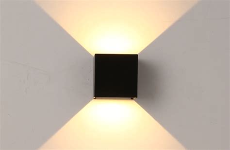 Cube Shape Beam Angle Adjustable Ip65 Led Outdoor Up Down Wall Light - Buy Up Down Wall Light ...