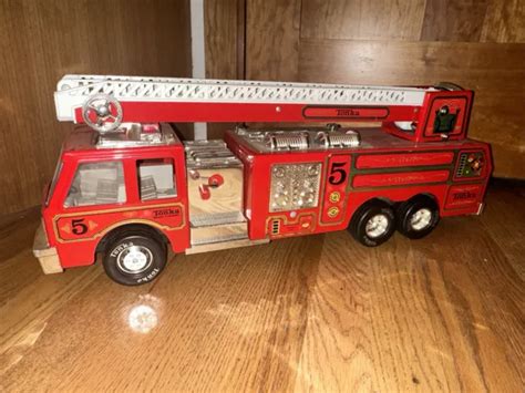 VINTAGE TONKA #5 Fire Engine Ladder Truck Water Cannon #33105 NICE CONDITION $49.99 - PicClick