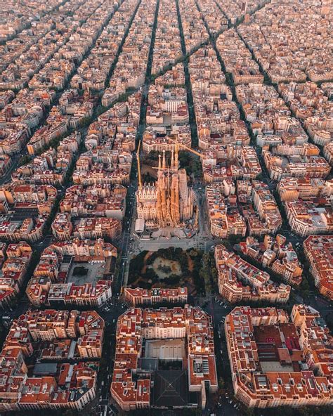 Aerial view of Barcelona 🌃 Photo by @thetechcreative Places Around The ...