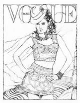 VOGUE À COLORIER Vogue Paris  Fashion coloring Book Coloring Books sketch template