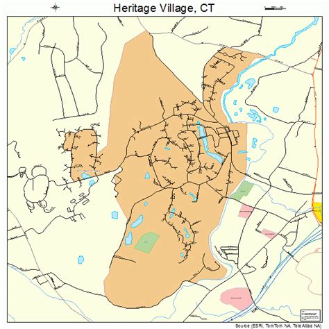 Heritage Village Connecticut Street Map 0937930