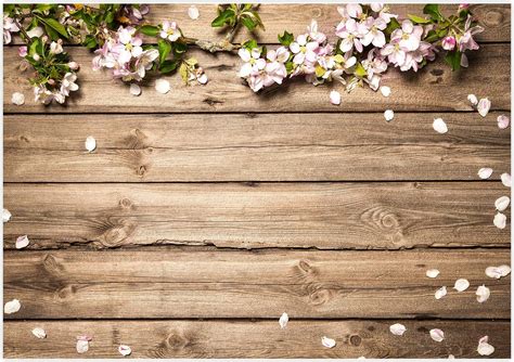 Amazon.com : Allenjoy 7x5ft Vinyl Rustic Wood Wedding Flowers Backdrop Wooden Texture Board ...